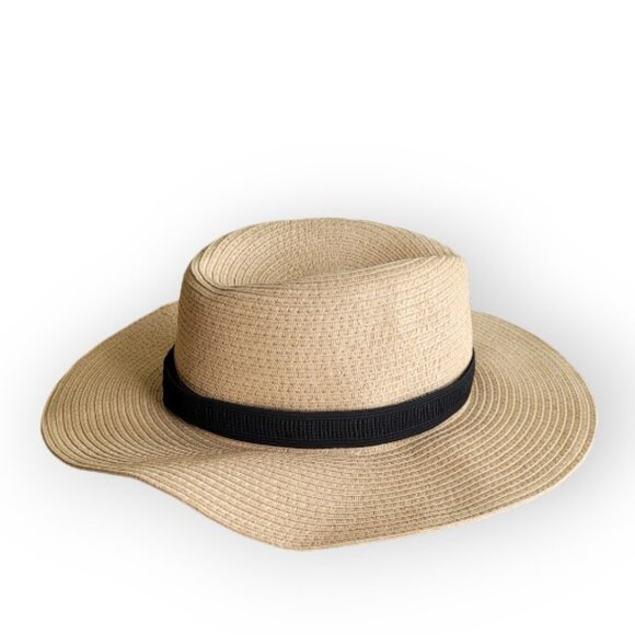 Madewell packable braided straw hat | floppy | beachy | travel | fun | OSFM | - Picture 2 of 11